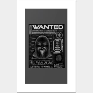 Krrsantan wanted black and white Posters and Art